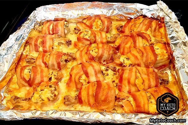 keto chicken wrapped bacon cheese recipe
