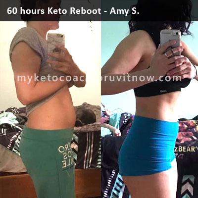 PRUVIT Keto Reboot Results Amy S. - Before and After