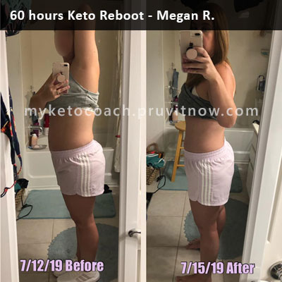 Pruvit Reboot Results Megan R. - Before and After