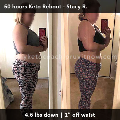 Keto Reboot Results - Stacy R. Before and After