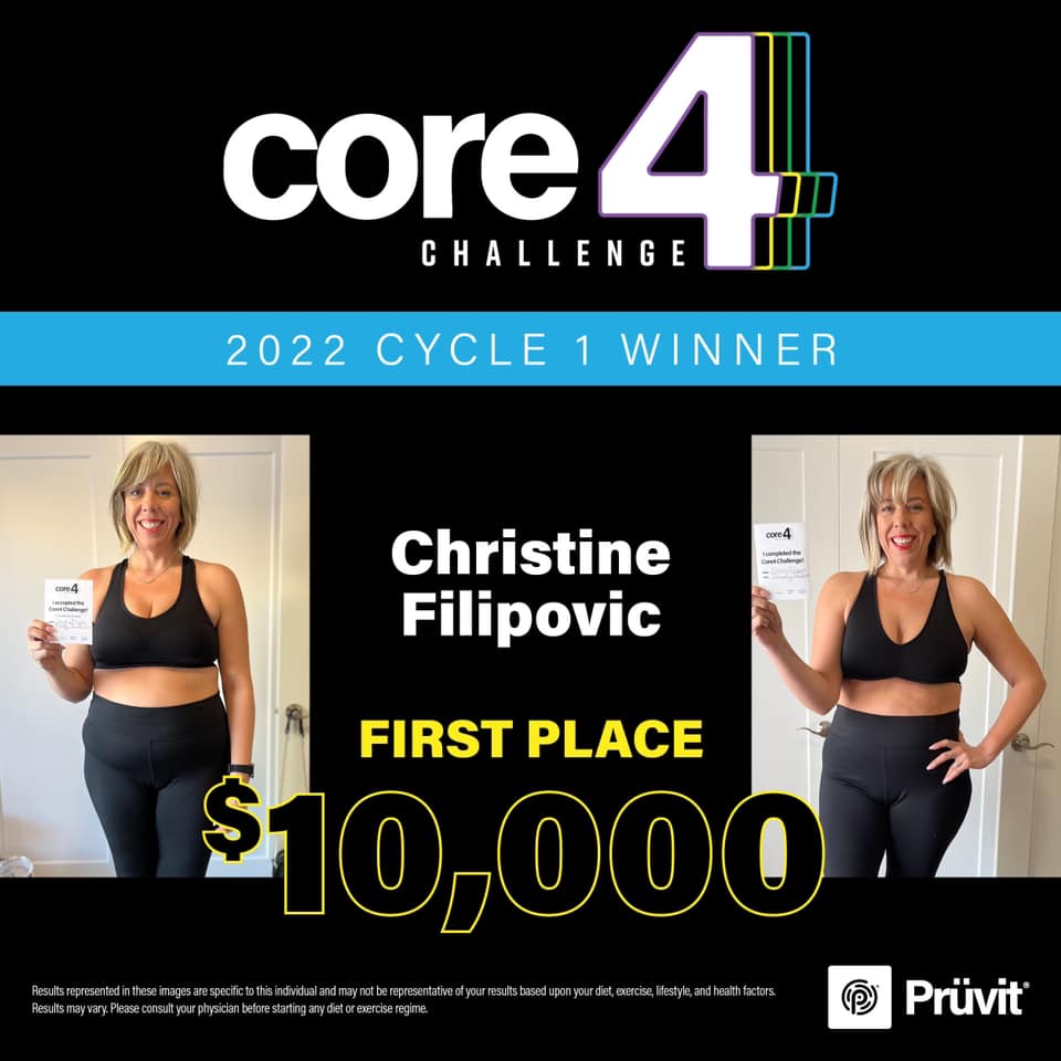 Christine Pruvit Core 4 Challenge Winner