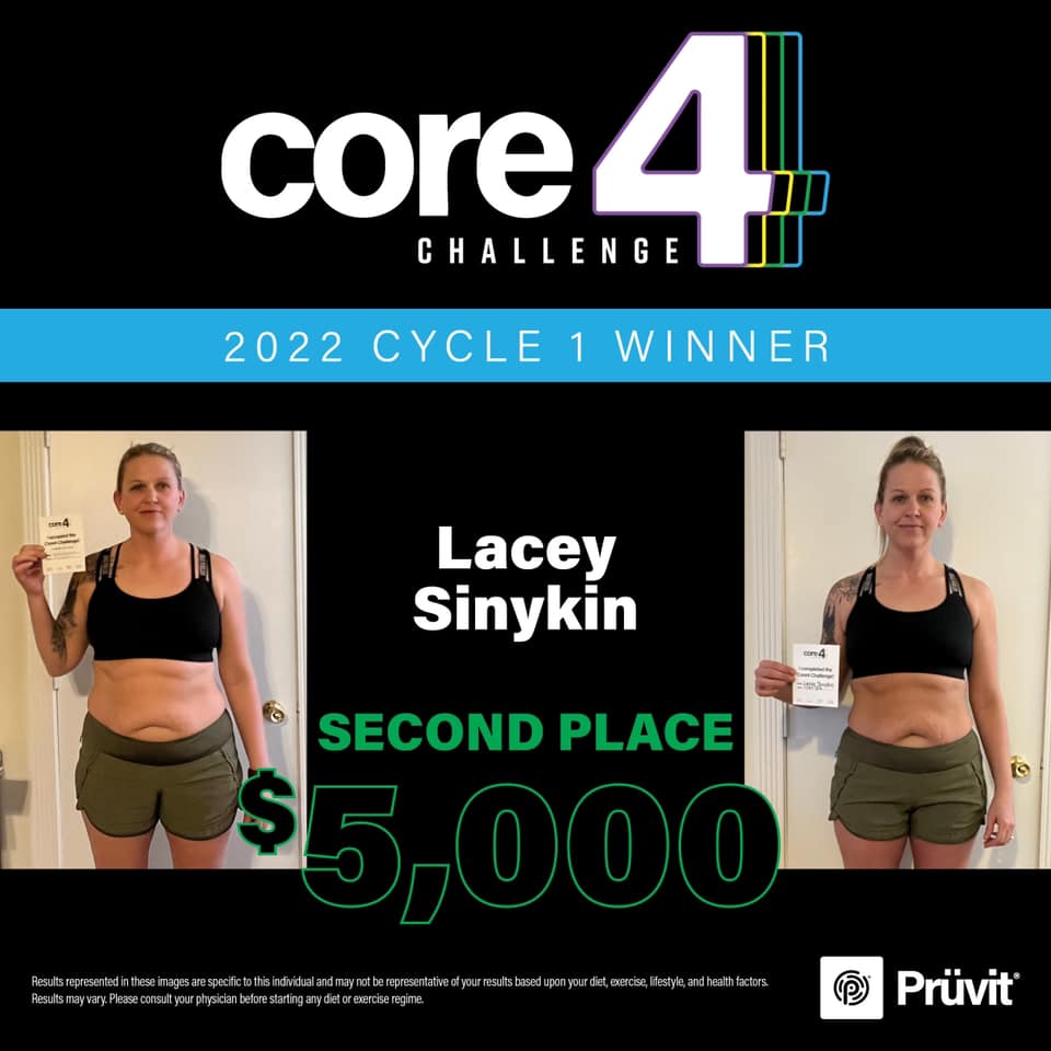 Lacey Pruvit Core 4 Challenge Winner