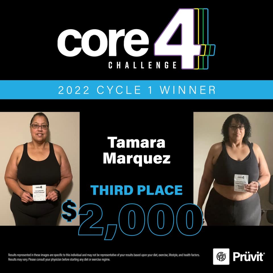Tamara Pruvit Core 4 Challenge Winner