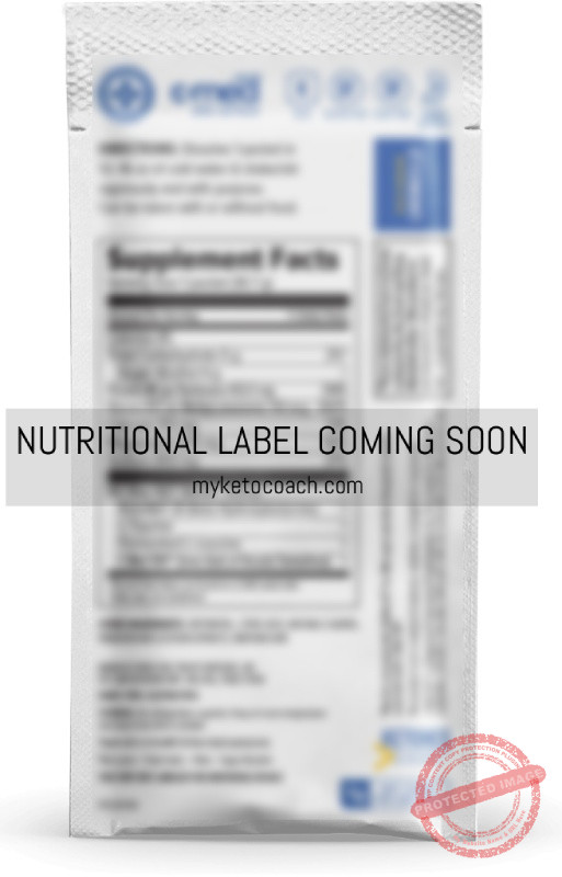 Nutritional Label for Pruvit K1 Ketones